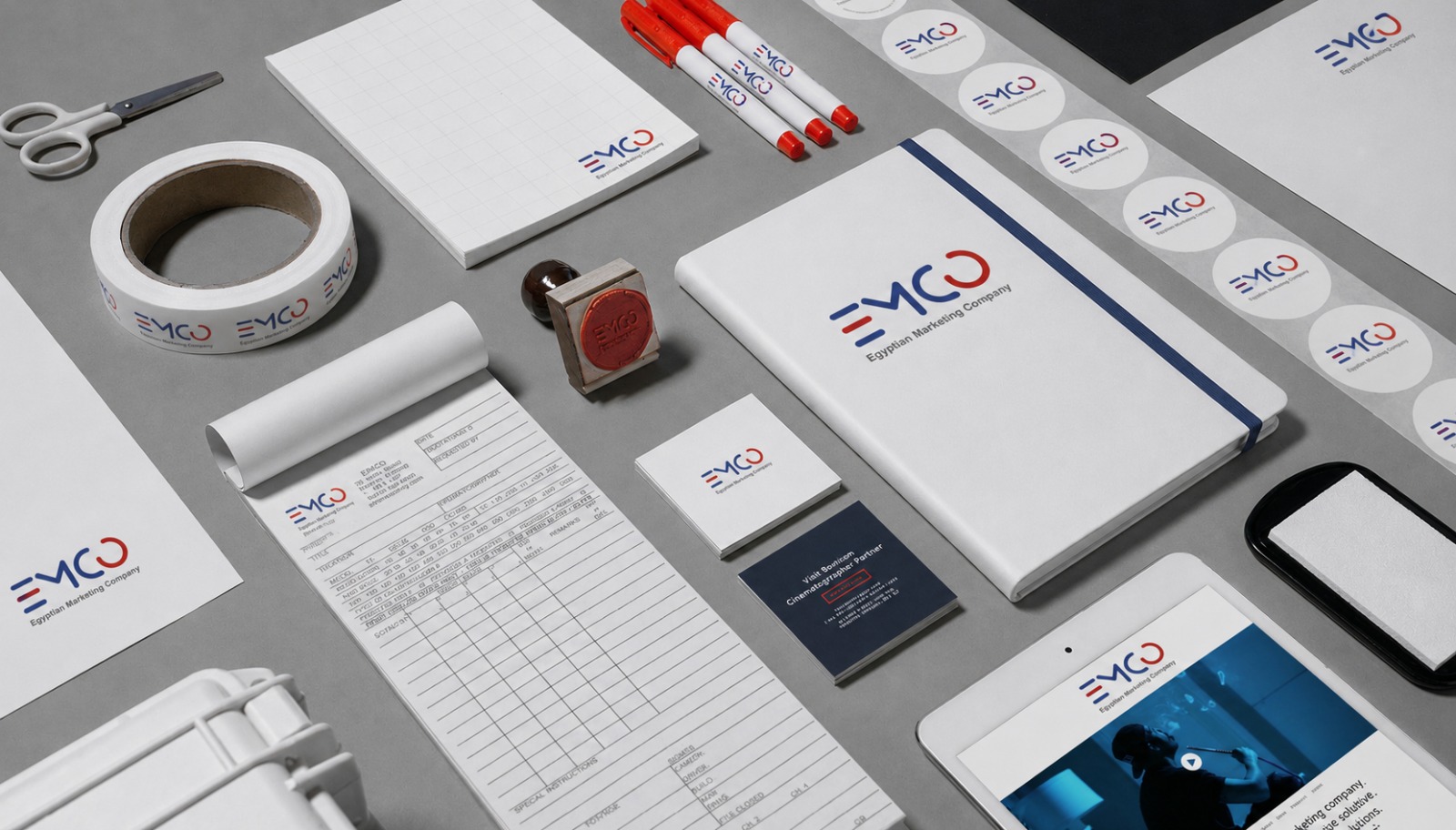 Creative branding and visual identity workspace